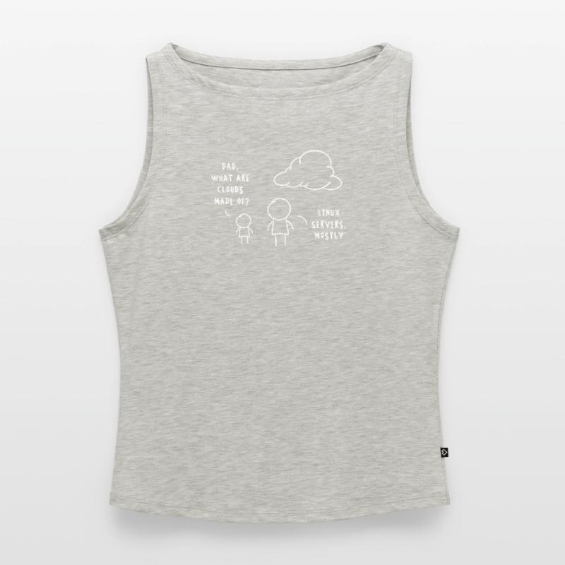 Linux Server Cloud Computing Funny Saying Women’s Organic Boat Neck Tank Top