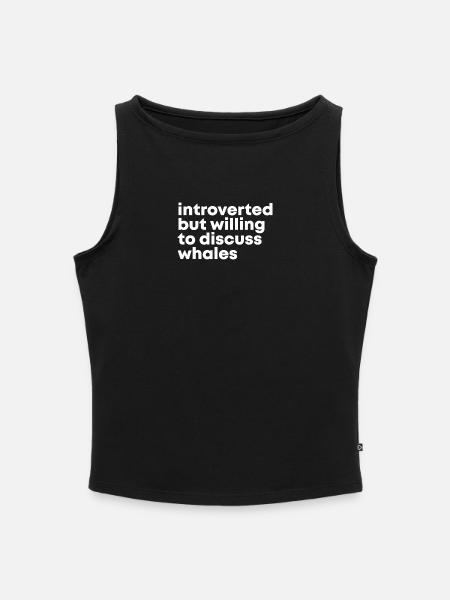 Wal Wal Wal - Frauen Organic Tank Top mit U-Boot-Ausschnitt - Schwarz