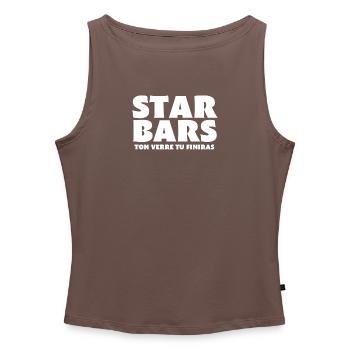 bar, bartender, bar owner - Women’s Organic Boat Neck Tank Top - heather grey - Front - Selfina (174cm)