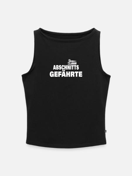 ABSCHNITTSGEFÄHRTE - Frauen Organic Tank Top mit U-Boot-Ausschnitt - Schwarz