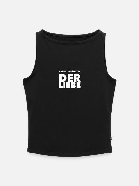 Abteilungsleiter der Liebe k.i.z. - Frauen Organic Tank Top mit U-Boot-Ausschnitt - Schwarz