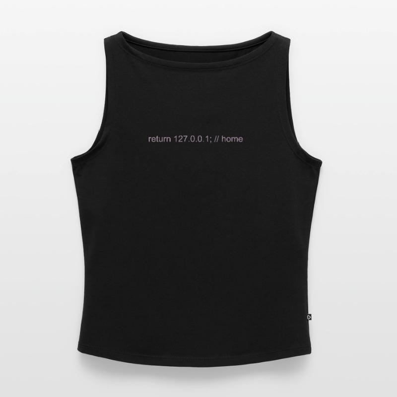 Programmer Nerd IT Joke Developer Home Women’s Organic Boat Neck Tank Top