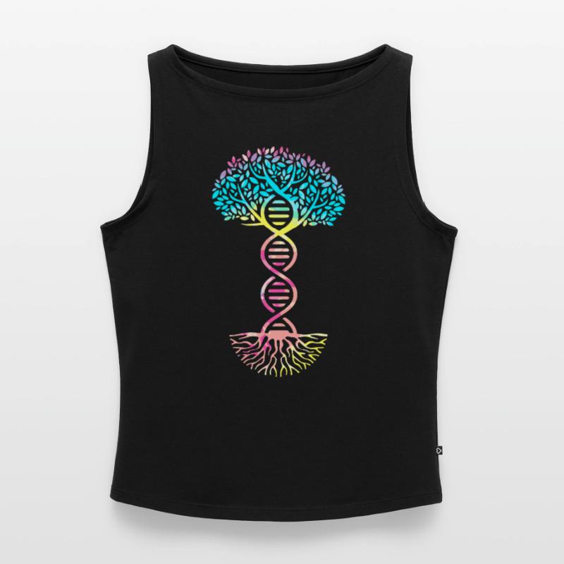 Structural formula molecule Women’s Organic Boat Neck Tank Top
