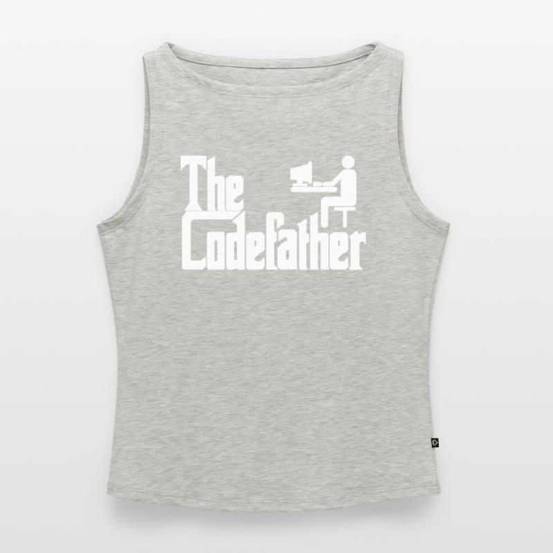 The Codefather Programmer PC Coding Gift Women’s Organic Boat Neck Tank Top