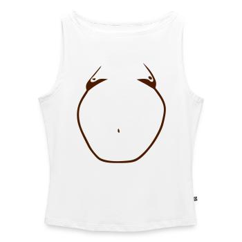 großer dicker Mann dicke fette Mann mann GORDO1 - Frauen Organic Tank Top mit U-Boot-Ausschnitt - Weiß - Vorne - Selfina (174cm)