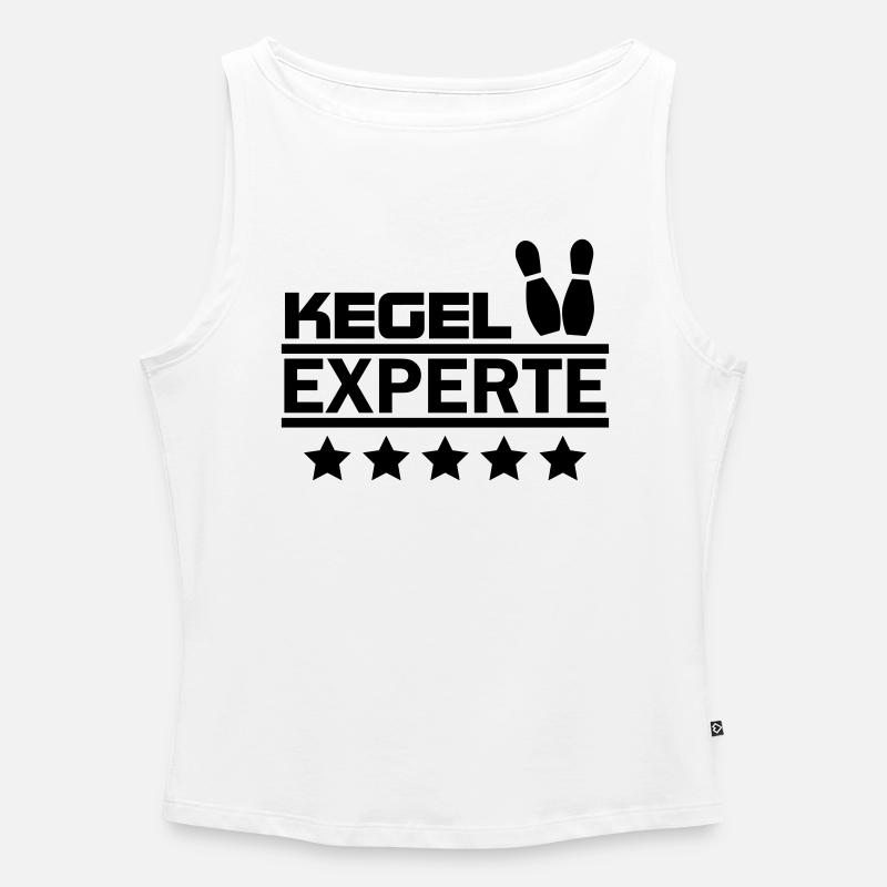 kegel experte - Frauen Organic Tank Top mit U-Boot-Ausschnitt - Weiß