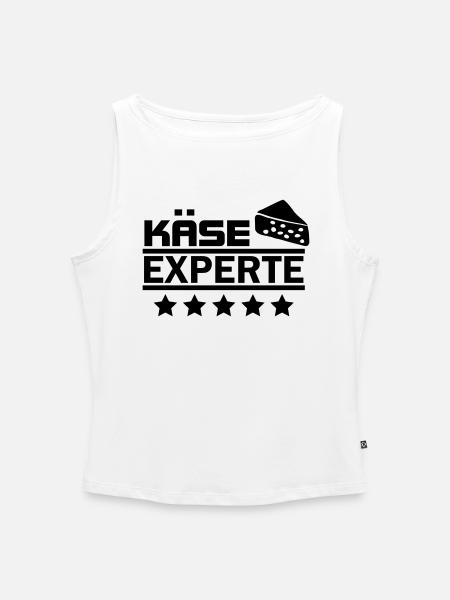 käse experte - Frauen Organic Tank Top mit U-Boot-Ausschnitt - Weiß