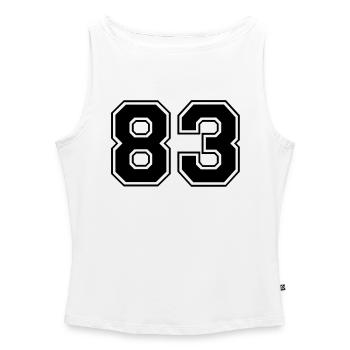 83 - Women’s Organic Boat Neck Tank Top - white - Front - Selfina (174cm)