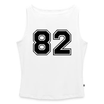 82 - Frauen Organic Tank Top mit U-Boot-Ausschnitt - Weiß - Vorne - Selfina (174cm)