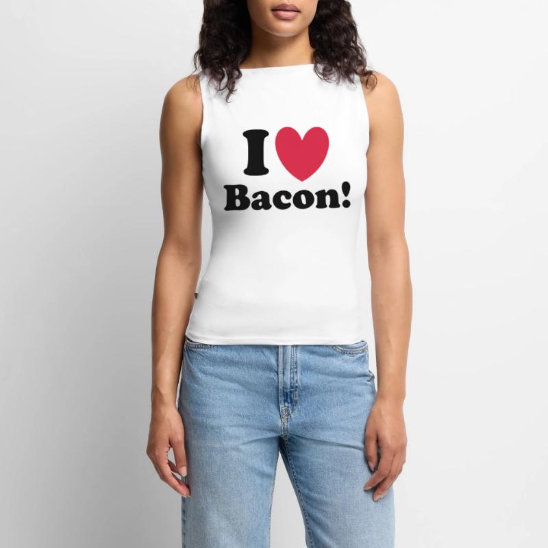 Bacon Women’s Organic Boat Neck Tank Top