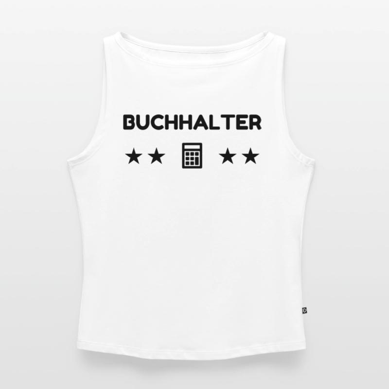 comptable / comptabilité / compter / chiffre Débardeur femme à encolure bateau bio