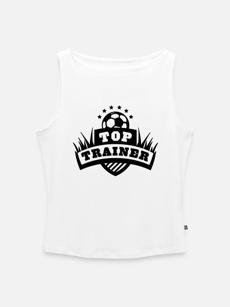 Top Trainer - Frauen Organic Tank Top mit U-Boot-Ausschnitt - Weiß