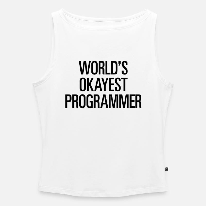 World's Okayest Programmer / Programmierer - Frauen Organic Tank Top mit U-Boot-Ausschnitt - Weiß