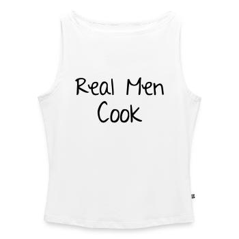 Men Cook - Frauen Organic Tank Top mit U-Boot-Ausschnitt - Weiß - Vorne - Selfina (174cm)