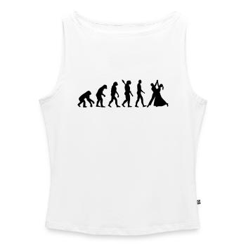 Walzer - Frauen Organic Tank Top mit U-Boot-Ausschnitt - Weiß - Vorne - Selfina (174cm)