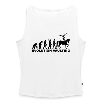 Voltigieren - Frauen Organic Tank Top mit U-Boot-Ausschnitt - Weiß - Vorne - Selfina (174cm)