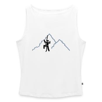 Klettern - Frauen Organic Tank Top mit U-Boot-Ausschnitt - Weiß - Vorne - Selfina (174cm)