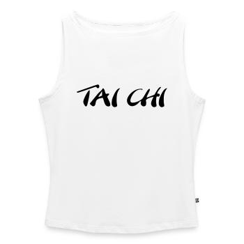 Tai Chi - Frauen Organic Tank Top mit U-Boot-Ausschnitt - Weiß - Vorne - Selfina (174cm)