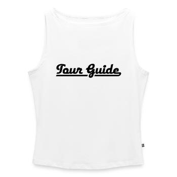 Tour Guide - Frauen Organic Tank Top mit U-Boot-Ausschnitt - Weiß - Vorne - Selfina (174cm)