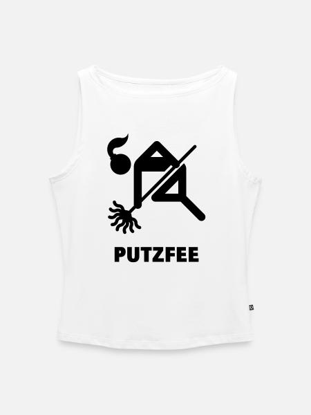 Putzfee / Putzfrau - Frauen Organic Tank Top mit U-Boot-Ausschnitt - Weiß