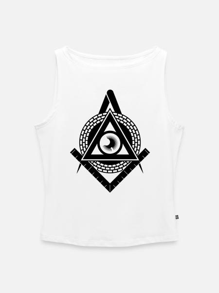 Illuminati - Frauen Organic Tank Top mit U-Boot-Ausschnitt - Weiß