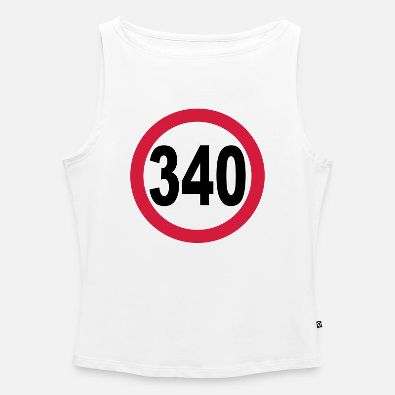 Geschwindigkeitsbegrenzung 340_v1 - Frauen Organic Tank Top mit U-Boot-Ausschnitt - Weiß