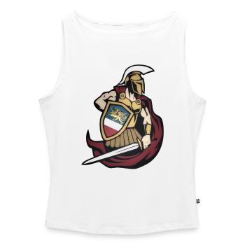 ROSTOCK AHU - Design - Women’s Organic Boat Neck Tank Top - white - Front - Selfina (174cm)