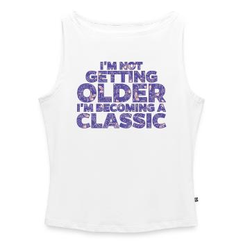 Statement Geburtstag - Frauen Organic Tank Top mit U-Boot-Ausschnitt - Weiß - Vorne - Selfina (174cm)