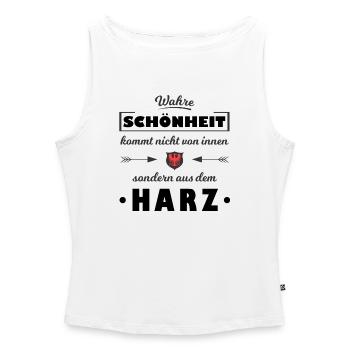 Harz - Frauen Organic Tank Top mit U-Boot-Ausschnitt - Weiß - Vorne - Selfina (174cm)