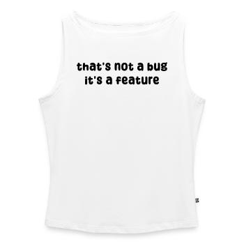 Developer Geek Bugs Code Informatik Statement - Frauen Organic Tank Top mit U-Boot-Ausschnitt - Weiß - Vorne - Selfina (174cm)