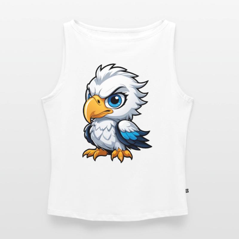 Cheeky Eagle Chick Women’s Organic Boat Neck Tank Top