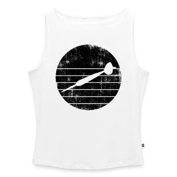 Dartpfeil - Frauen Organic Tank Top mit U-Boot-Ausschnitt - Weiß - Vorne - Selfina (174cm)
