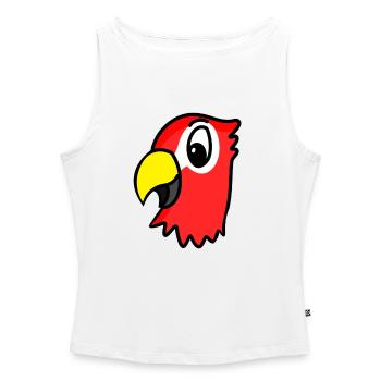 Papagei Kopf - Frauen Organic Tank Top mit U-Boot-Ausschnitt - Weiß - Vorne - Selfina (174cm)
