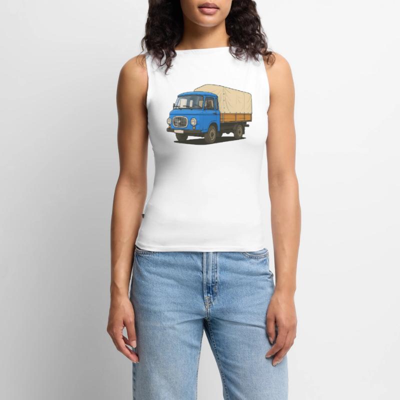 Ost-Pritsche Frauen Organic Tank Top mit U-Boot-Ausschnitt