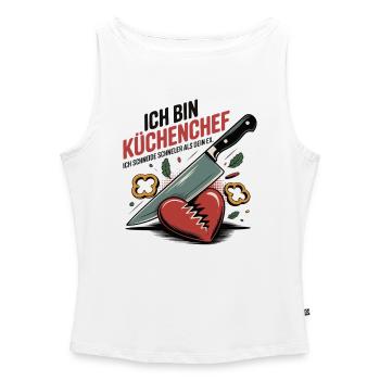 Küchenchef Geschenk - Frauen Organic Tank Top mit U-Boot-Ausschnitt - Weiß - Vorne - Selfina (174cm)