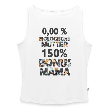 Bonus Mama Mutter Stiefmama Stiefmutter Geschenk - Frauen Organic Tank Top mit U-Boot-Ausschnitt - Weiß - Vorne - Selfina (174cm)