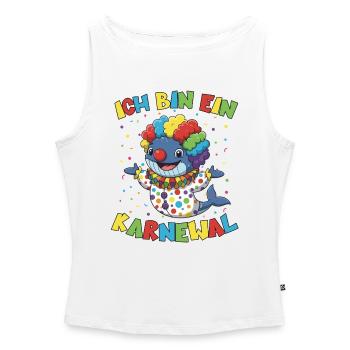 Karneval Fasching Kostüm, Karnewal, Fasnacht - Frauen Organic Tank Top mit U-Boot-Ausschnitt - Weiß - Vorne - Selfina (174cm)