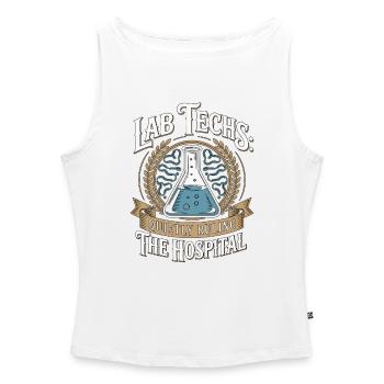 Lab Techs Quietly Ruling The Hospital Medical Lab - Frauen Organic Tank Top mit U-Boot-Ausschnitt - Weiß - Vorne - Selfina (174cm)