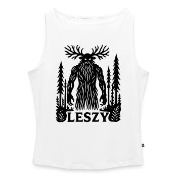 Waldgeist Leshy-Kunst - Frauen Organic Tank Top mit U-Boot-Ausschnitt - Weiß - Vorne - Selfina (174cm)
