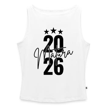 Maturité 2026 - Débardeur femme à encolure bateau bio - blanc - Devant - Selfina (174cm)