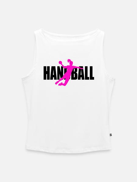 Handball - Frauen Organic Tank Top mit U-Boot-Ausschnitt - Weiß