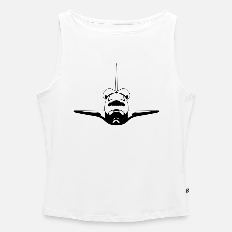 Space Shuttle - Frauen Organic Tank Top mit U-Boot-Ausschnitt - Weiß