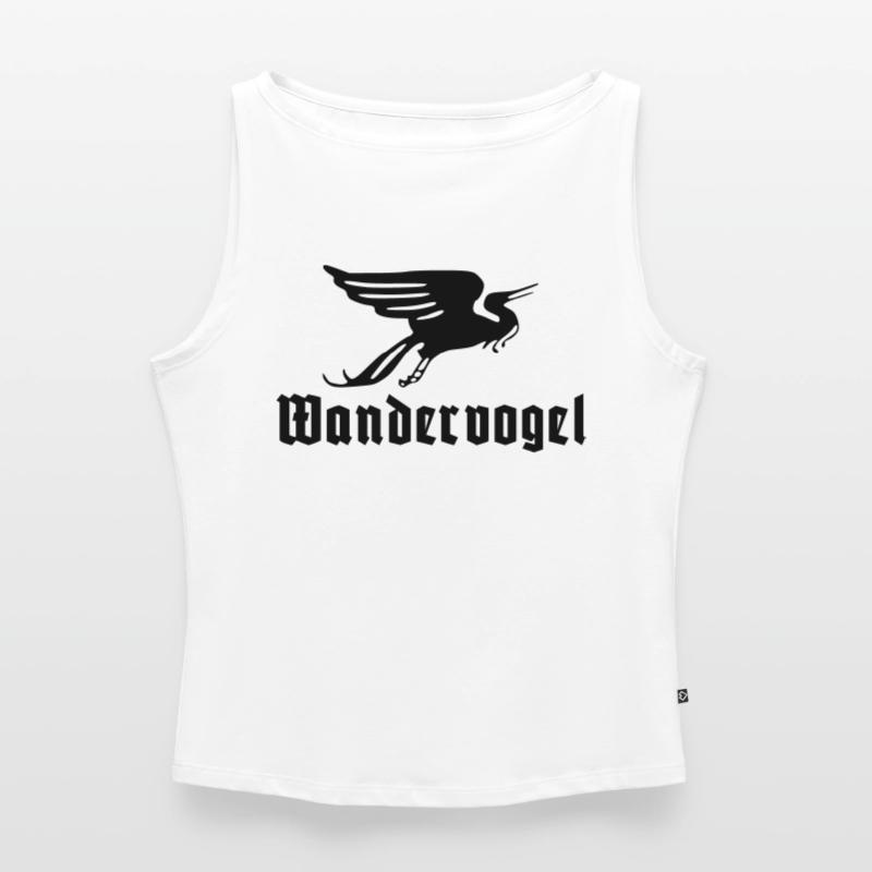 Wandervogel text Débardeur femme à encolure bateau bio
