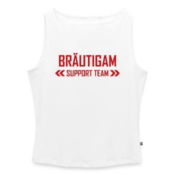 Bräutigam Support Team 2 - Frauen Organic Tank Top mit U-Boot-Ausschnitt - Weiß - Vorne - Selfina (174cm)
