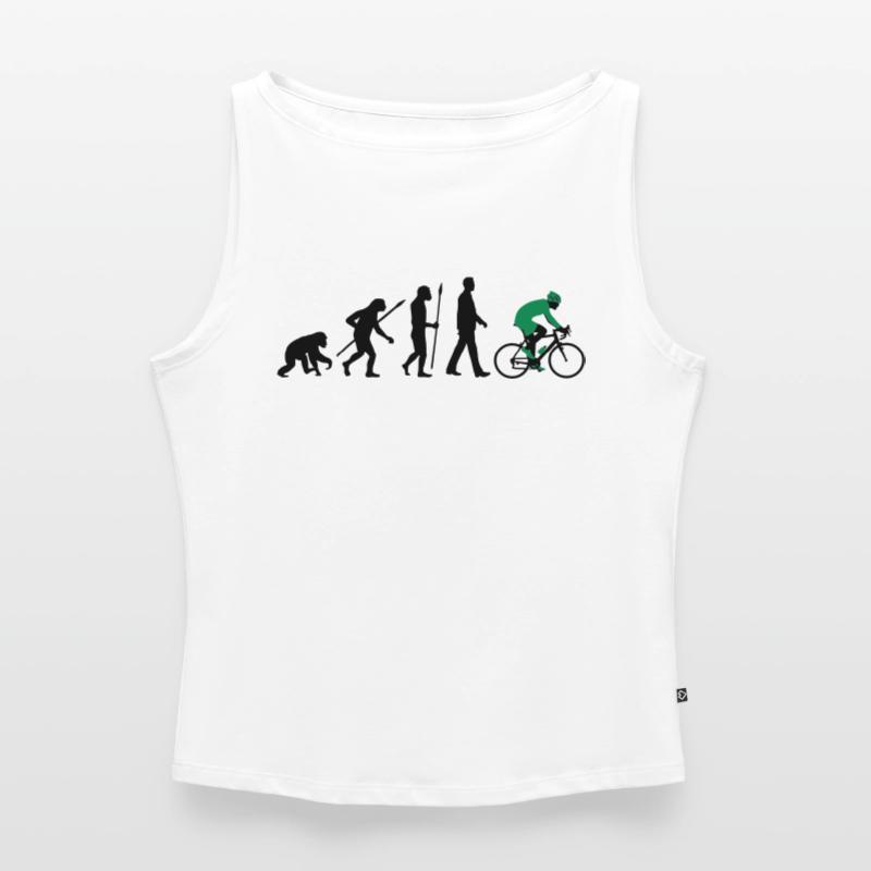 evolution_radfahrer_052012_d_2c Frauen Organic Tank Top mit U-Boot-Ausschnitt