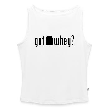 Got Whey? - Frauen Organic Tank Top mit U-Boot-Ausschnitt - Weiß - Vorne - Selfina (174cm)
