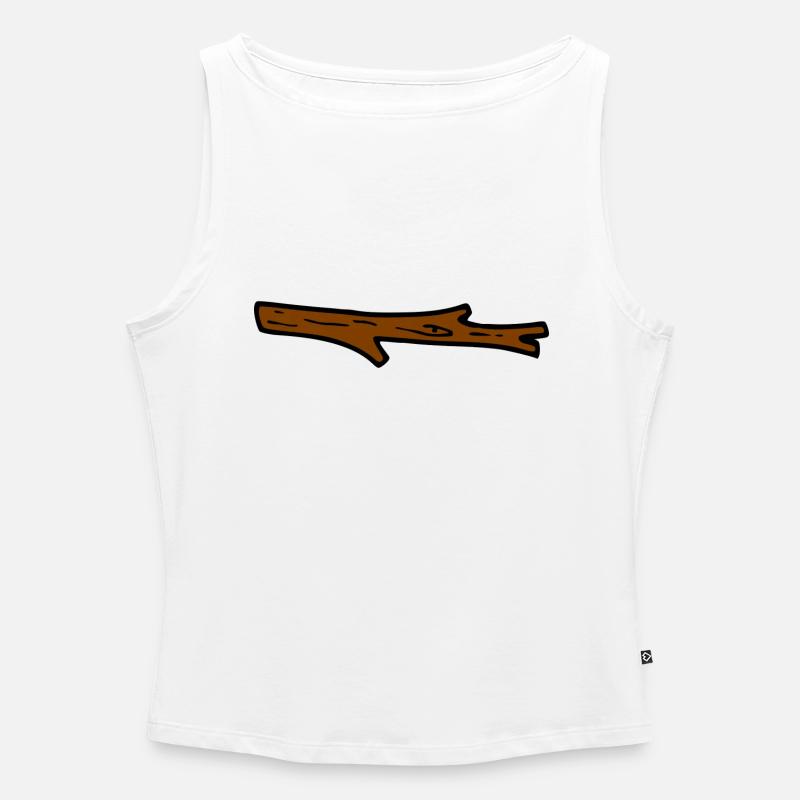 Ast - Frauen Organic Tank Top mit U-Boot-Ausschnitt - Weiß