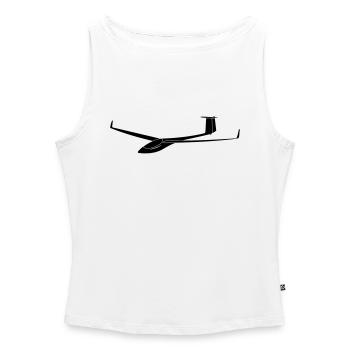 gliding glider asw 24 - Women’s Organic Boat Neck Tank Top - white - Front - Selfina (174cm)