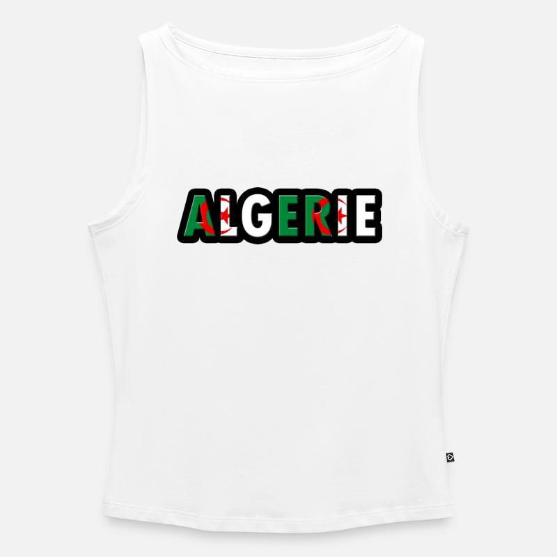 algeria - Frauen Organic Tank Top mit U-Boot-Ausschnitt - Weiß