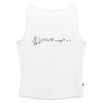Keep it Simple - Frauen Organic Tank Top mit U-Boot-Ausschnitt - Weiß - Vorne - Selfina (174cm)